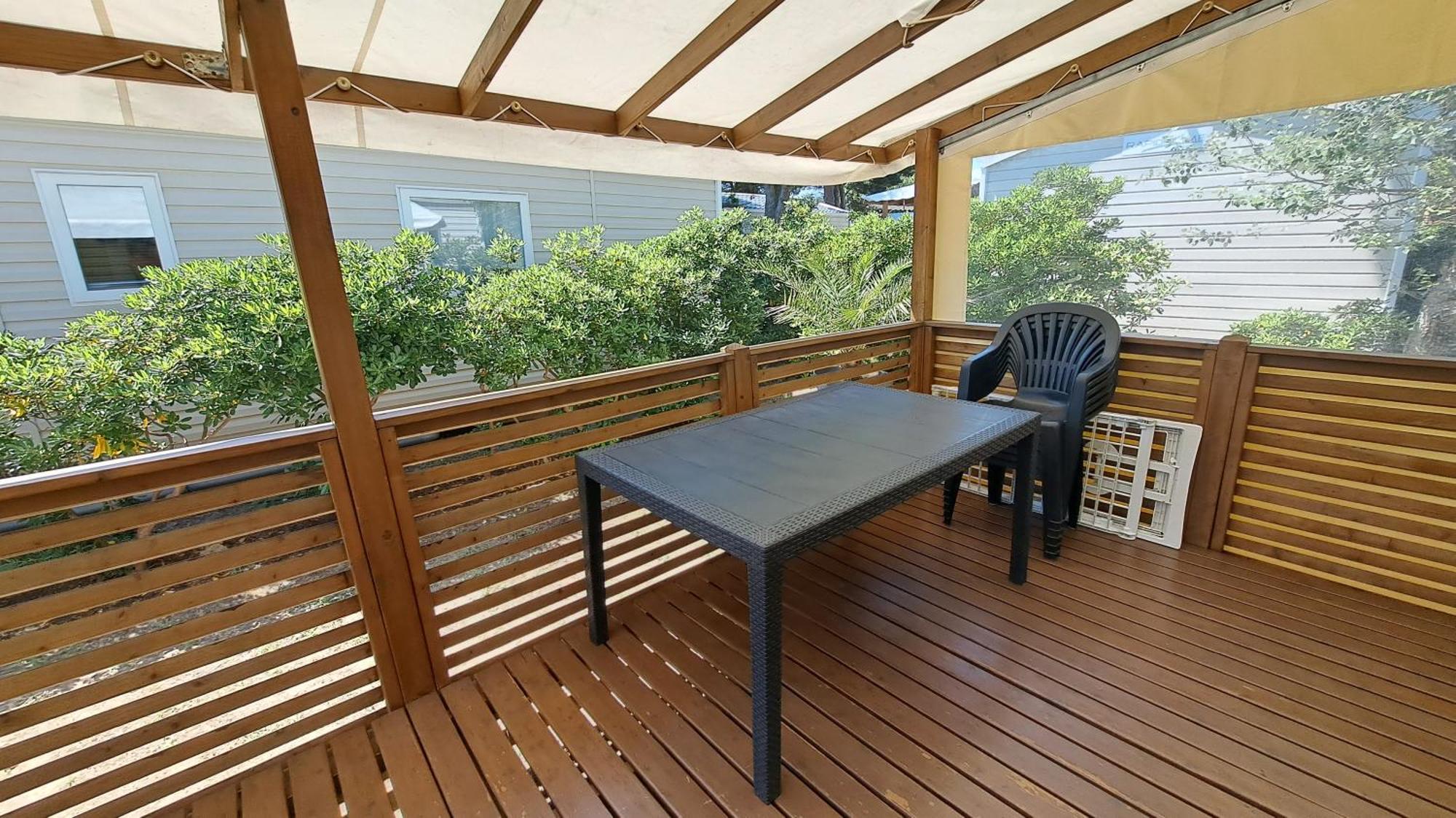 Mobile Home Climatise 3 Chambres A Narbonne Plage Bagian luar foto